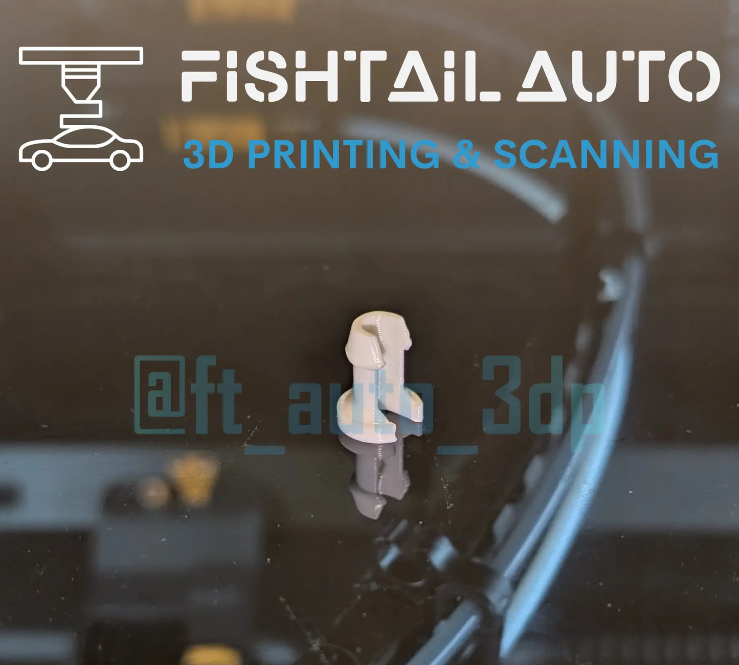 FTA3DP Ford Door Lock Rod Clips (6 Pack) - Fishtail Auto 3D Printing and Scanning