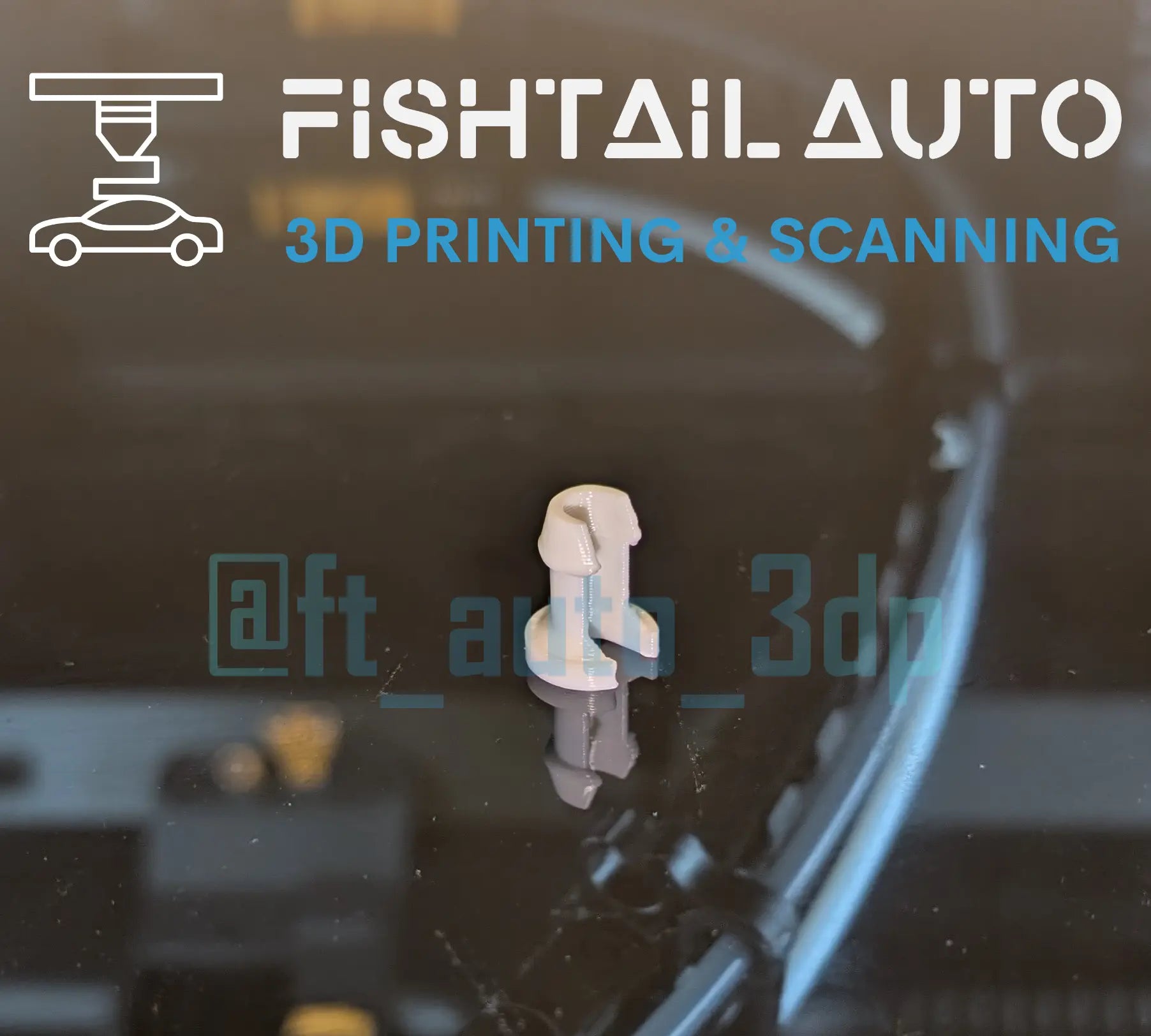FTA3DP Ford Door Lock Rod Clips (6 Pack) - Fishtail Auto 3D Printing and Scanning