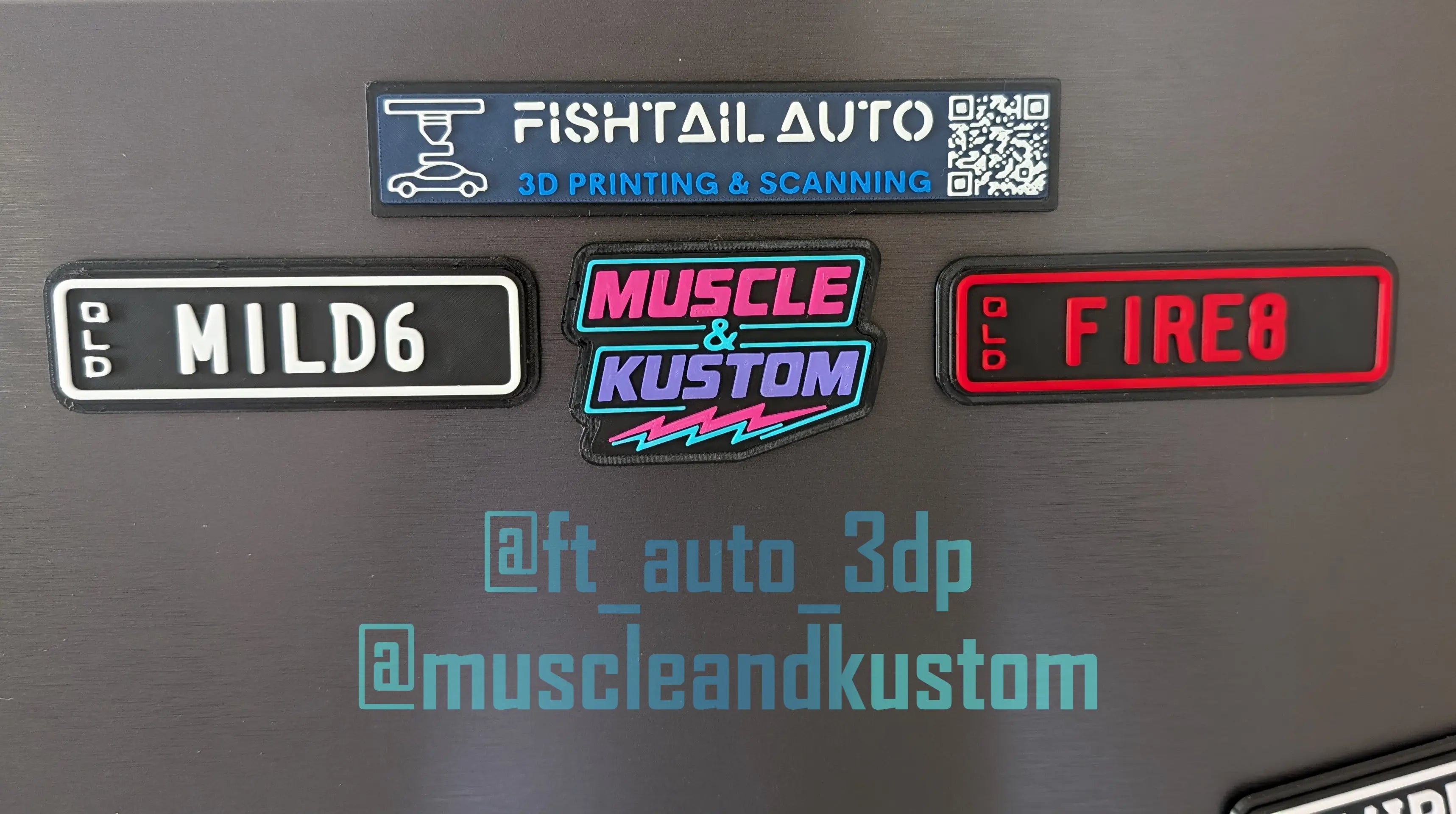 FTA3DP Custom Brand Merch Magnets - Fishtail Auto 3D Printing and Scanning